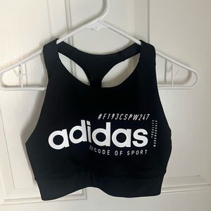 Black Adidas Sports Bra Small